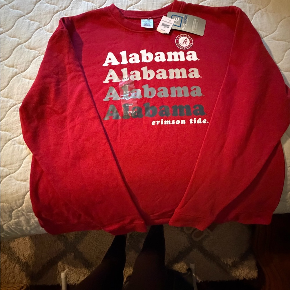 Pro Edge Red Alabama Sweatshirt